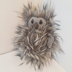 Jellycat London Gloria 12" Owl Sparkly Black Grey Stuffed Animal Plush